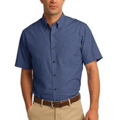 Short Sleeve Crosshatch Easy Care Shirt