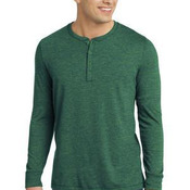 Young Mens Gravel 50/50 Long Sleeve Henley Tee